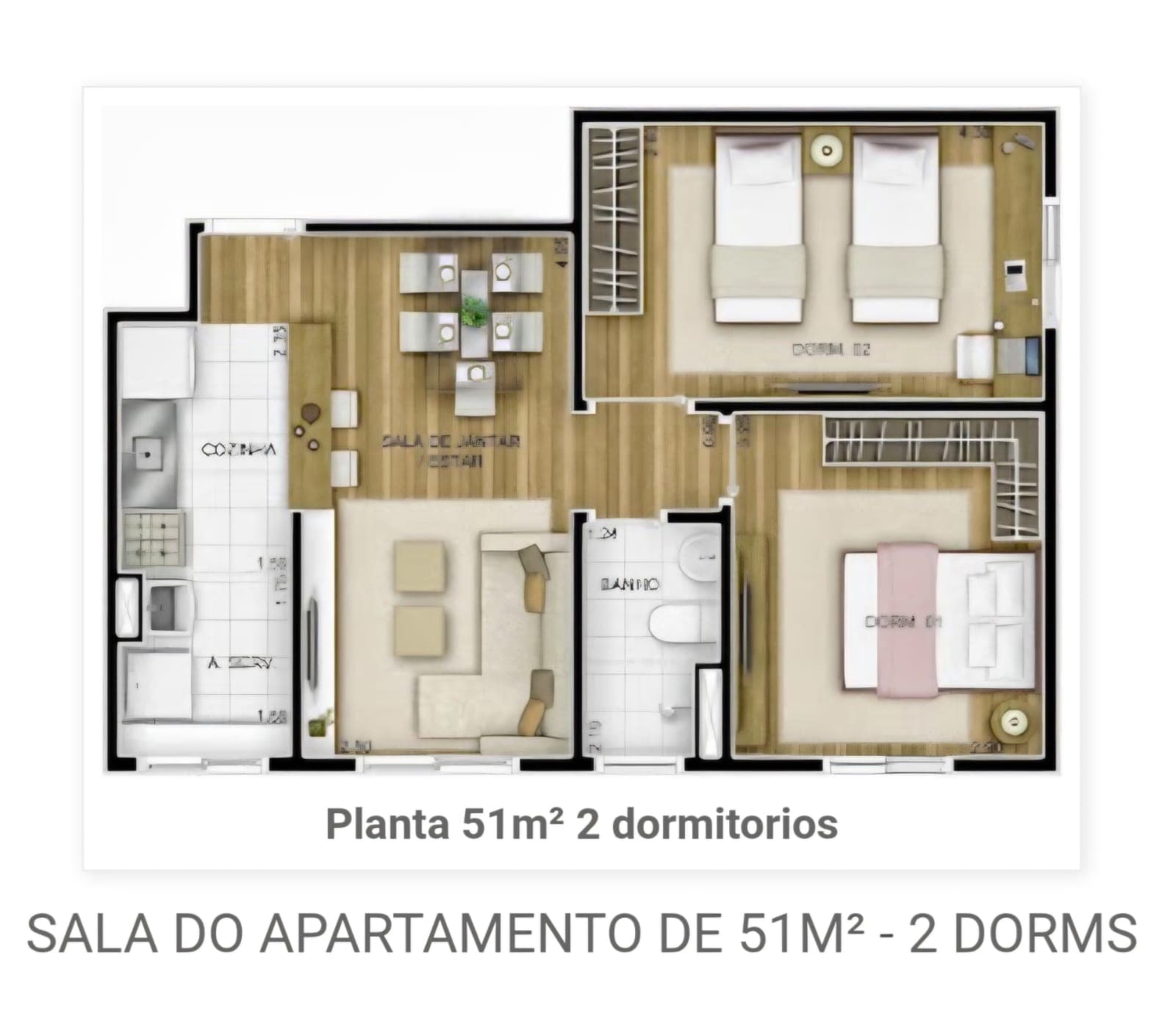 Foto do imóvel 🏡 APARTAMENTO À VENDA — CONDOMÍNIO INSPIRE FLORES - BARUERI